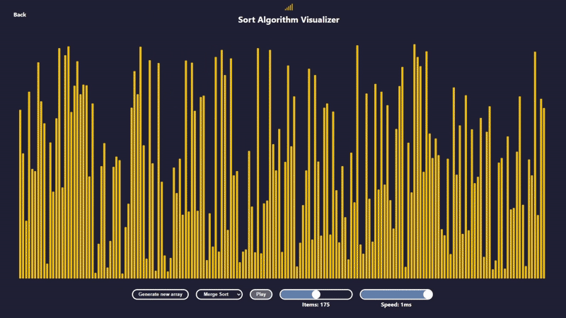 GitHub - oscto1/SortVisualizer: Javascript - Sort Algorithm Visualizer